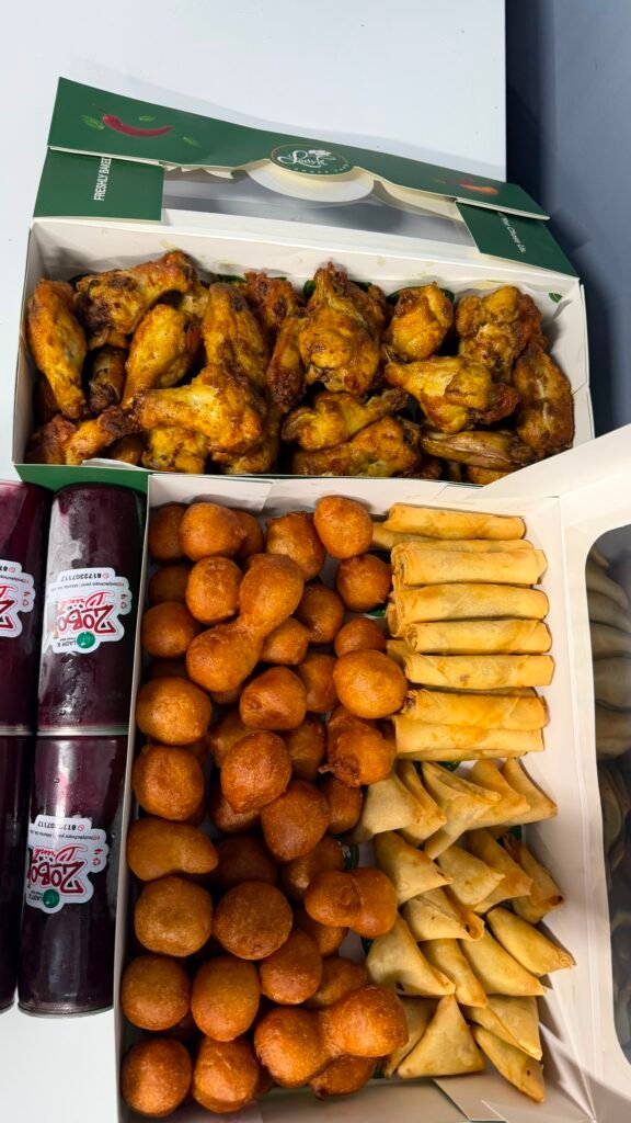 Platter package with 5 Zobo Drinks